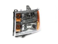 OEM 2012 GMC Sierra 1500 Headlight Assembly-(W/ Front Side Marker & Parking & T/Side - 22853029