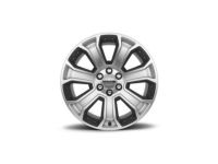 OEM 2019 GMC Yukon 22X9-Inch Aluminum 7-Spoke Wheel Rim In Midnight Silver With Black Inserts - 19301164
