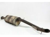 OEM 2007 Hummer H2 Exhaust Muffler Assembly (W/ Exhaust Pipe & Tail Pipe) - 15859652