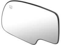 OEM 2006 GMC Sierra 1500 Mirror, Outside Rear View LH (Flat Reflector Glass & Backing Plate) - 19120543