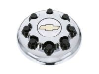 OEM Chevrolet Silverado 2500 Hub Cap ASSEMBLY (Chevrolet)(Chrome)(8 Luggage) - 15712392