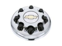 OEM Chevrolet Silverado 1500 Classic Hub Cap ASSEMBLY (Chevrolet)(Chrome)(8 Luggage) - 15712392