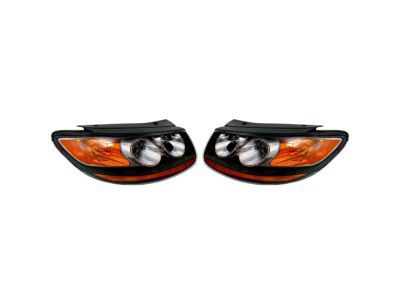 Hyundai 92101-0W100 Driver Side Headlight Assembly Composite