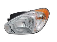 OEM Hyundai Accent Driver Side Headlight Assembly Composite - 92101-1E011
