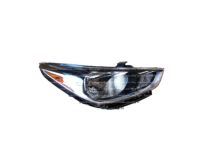 OEM Hyundai Accent Right Driver Side Halogen Headlamp Lens Chip - 92102-J0020