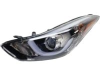 OEM 2014 Hyundai Elantra Driver Side Headlight Assembly - 92101-3X450