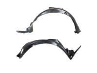 OEM 2003 Hyundai Accent Front Wheel Guard Assembly, Left - 86811-25500