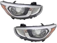 OEM Hyundai Accent Headlamp Assembly, Left - 92101-1R710