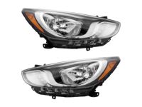 OEM Hyundai Accent Headlamp Assembly, Left - 92101-1R010