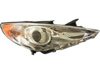 OEM 2014 Hyundai Sonata Passenger Side Headlight Assembly Composite - 92102-3Q100