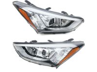 OEM Hyundai Santa Fe Sport Headlamp Assembly, Left - 92101-4Z010
