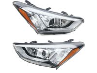 OEM 2016 Hyundai Santa Fe Sport Headlamp Assembly, Left - 92101-4Z010