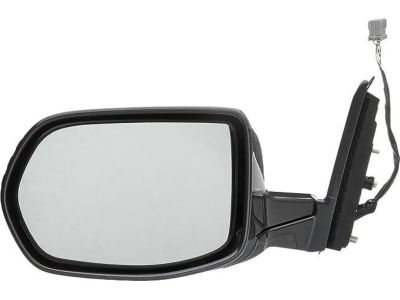 Honda 76250-SXS-A21ZG Mirror Assembly, Driver Side Door (Polished Metal Metallic) (Heated)