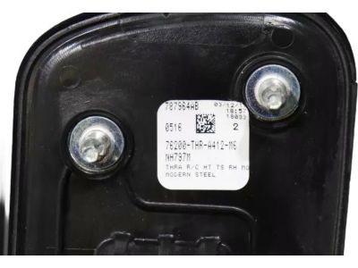 Honda 76200-THR-A42ZD Mirror Assembly, Passenger Side Door (Modern Steel Metallic) (R.C.) (Heated)