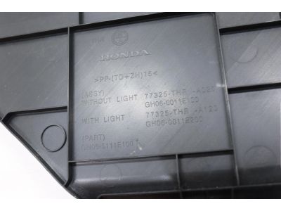 Honda 77325-THR-A01ZA Cover Assy., Passenger (Lower)*NH900L* (DEEP BLACK)