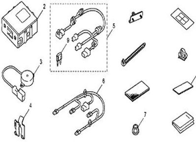 Honda 08V67-TA0-100A Back Up Sensor Attachment-4Door