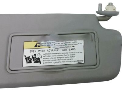 Honda 83230-TR0-A01ZA Sunvisor Assembly, Passenger Side (Clear Gray) (Mirror)