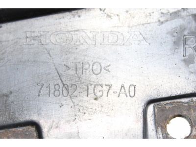 Honda 71802-TG7-A00 Strake, R. Side Sill Garnish