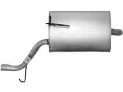 Honda 18035-SDB-A10 Muffler, Driver Side Exhuast