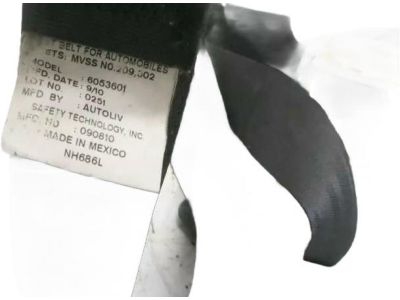 Honda 04824-SJC-L00ZB Tongue Set, Right Rear Seat Belt (Outer) (Warm Gray)