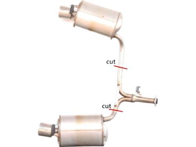Acura 18307-TK5-A11 Muffler, Passenger Side Exhaust