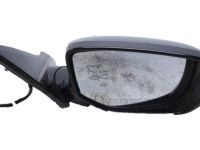 OEM Honda Accord Mirror Assembly, Passenger Side Door (Crystal Black Pearl) - 76200-T2G-A61ZH