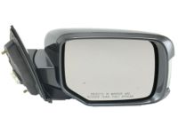 OEM 2013 Honda Pilot Mirror, Passenger Side Door (Polished Metal Metallic) - 76200-SZA-A33ZL