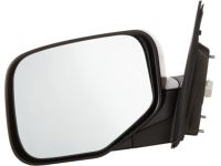 OEM 2010 Honda Ridgeline Mirror Assembly, Driver Side Door (Flat Black) (R.C.) - 76250-SJC-A01ZF
