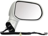 OEM 2008 Honda Civic Mirror Assembly, Passenger Side Door (Taffeta White) (R.C.) - 76200-SNE-A02ZD