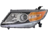 OEM 2014 Honda Odyssey Headlight Assembly, Driver Side - 33150-TK8-A02
