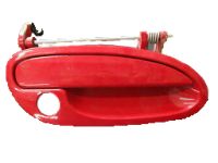 OEM 1999 Honda Civic Handle Assembly, Left Front Door (Outer) (Roma Red) - 72180-S00-A03ZJ