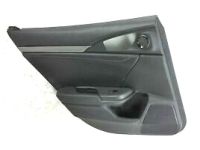 OEM 2020 Honda Civic Armrest Assy., L. RR. Door Lining *NH900L* (DEEP BLACK) - 83754-TGG-A01ZB