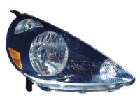 OEM Honda Fit Headlight Unit, Passenger Side (Nighthawk Black Pearl) - 33101-SLN-A01ZC