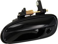 OEM 1998 Honda Civic Handle Assembly, Left Front Door (Outer) (Starlight Black Pearl) - 72180-S00-A03ZQ