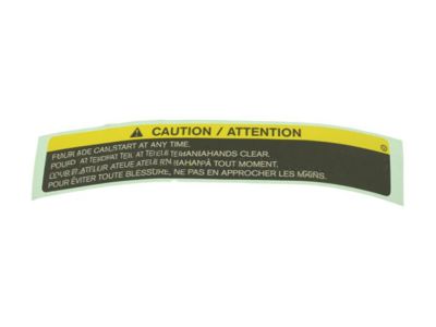 Infiniti 21599-7991A Label-Caution, Motor Fan