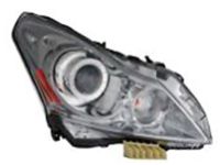 OEM Infiniti Q70 Right Headlight Assembly - 26010-1MA2D