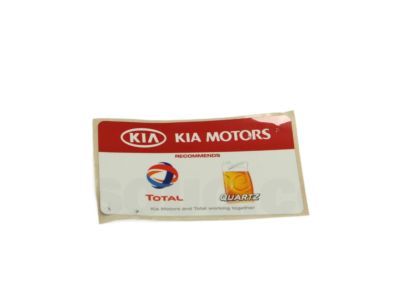 Kia 281992T000 Label-Air Cleaner