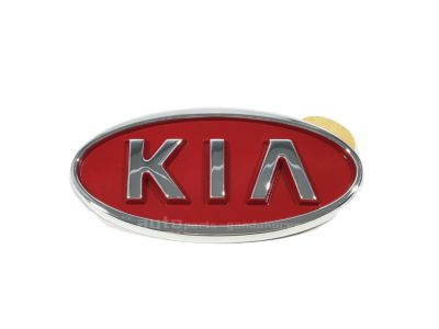 Kia 0K28T51775 Front Grill Red & Front Emblem All Car