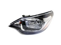 OEM Kia Rio Passenger Side Headlight Assembly - 921021W100