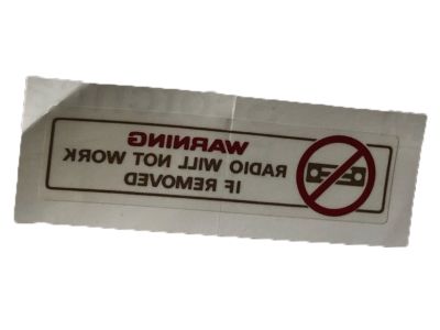 Toyota 74515-14032 Info Label