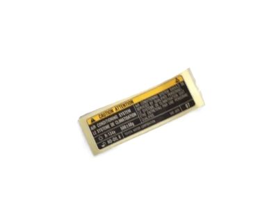 Toyota 88723-42080 AC Label