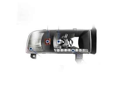 Mopar 55076749AI Left Headlight