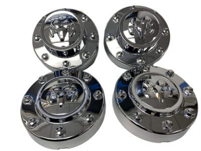 Mopar 68081015AA Dually & Wheel Center Cap Set