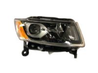 OEM 2014 Jeep Grand Cherokee Headlight Assembly Composite - 68110996AF