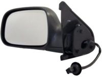 OEM 2003 Jeep Grand Cherokee Drivers Outside Rearview Electric Foldaway Mirror - 55155447AF