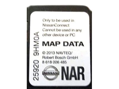 Nissan 25920-9HM0A Sd Card: Map