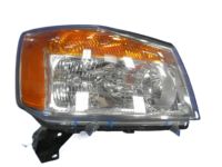 OEM 2008 Nissan Titan Passenger Side Headlight Assembly - 26010-9FF0A