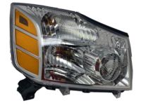 OEM 2007 Nissan Armada Passenger Side Headlight Assembly - 26010-ZC30A