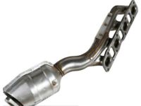 OEM 2009 Nissan Pathfinder Exhaust Manifold With Catalytic Converter Passenger Side - 14002-ZT01D