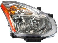 OEM 2013 Nissan Rogue Passenger Side Headlight Assembly - 26010-1VK0B